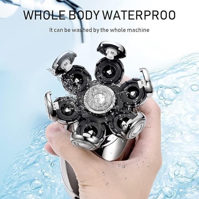 Electric Razor for Men's, 5 in 1 Electric Shaver for Men 7D Floating Cutter Head USB Rechargeable Rotary Shaver Smart Multifunctional Grooming Kit Beauty and Personal Care CYRMPQ