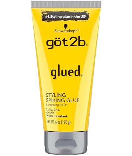 (12Pack) [GOT 2B] GLUED Styling Spiking Glue Water-Resistant Screaming Hold 6OZ Beauty & Personal Care Got2B