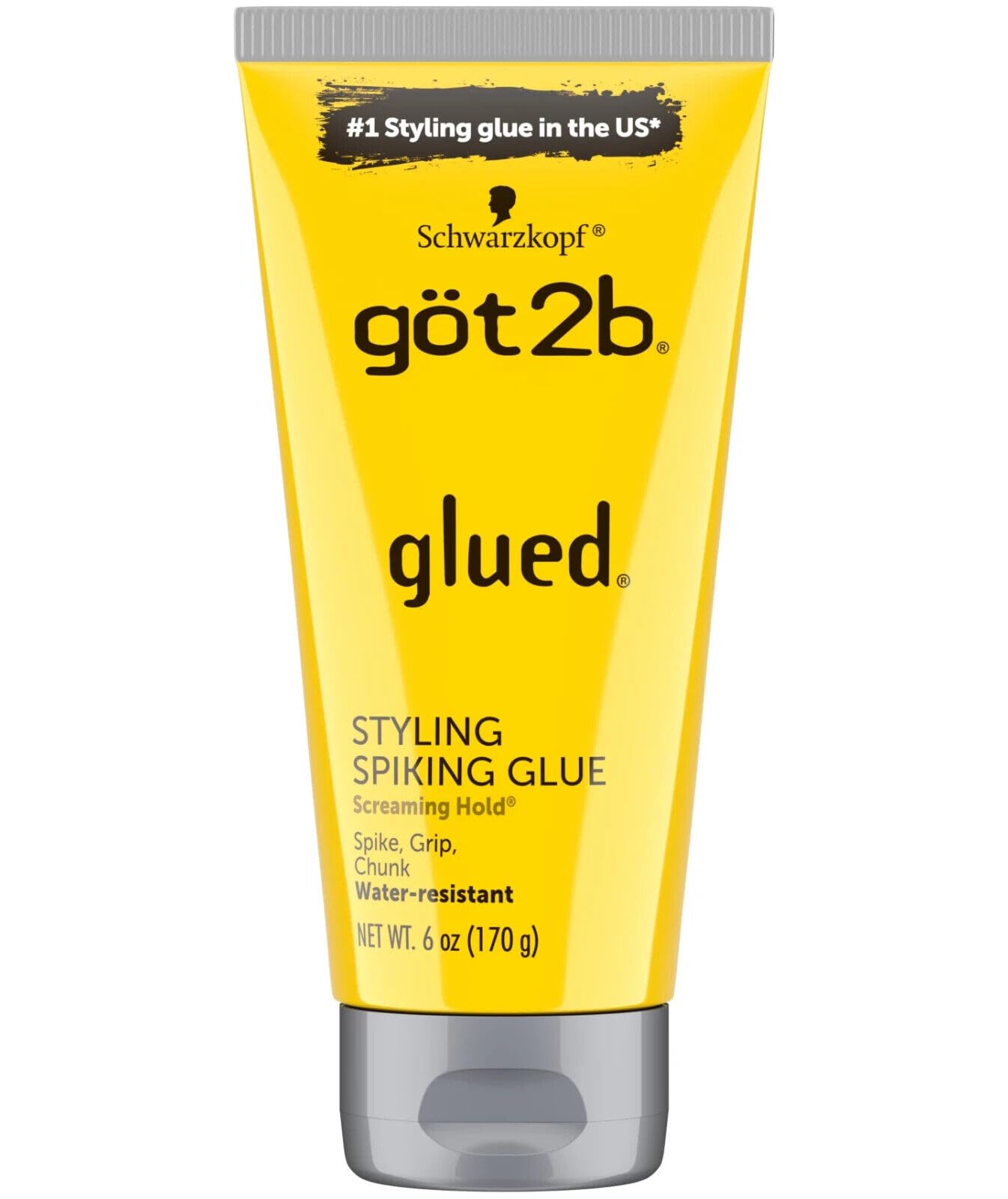 (12Pack) [GOT 2B] GLUED Styling Spiking Glue Water-Resistant Screaming Hold 6OZ Beauty & Personal Care Got2B