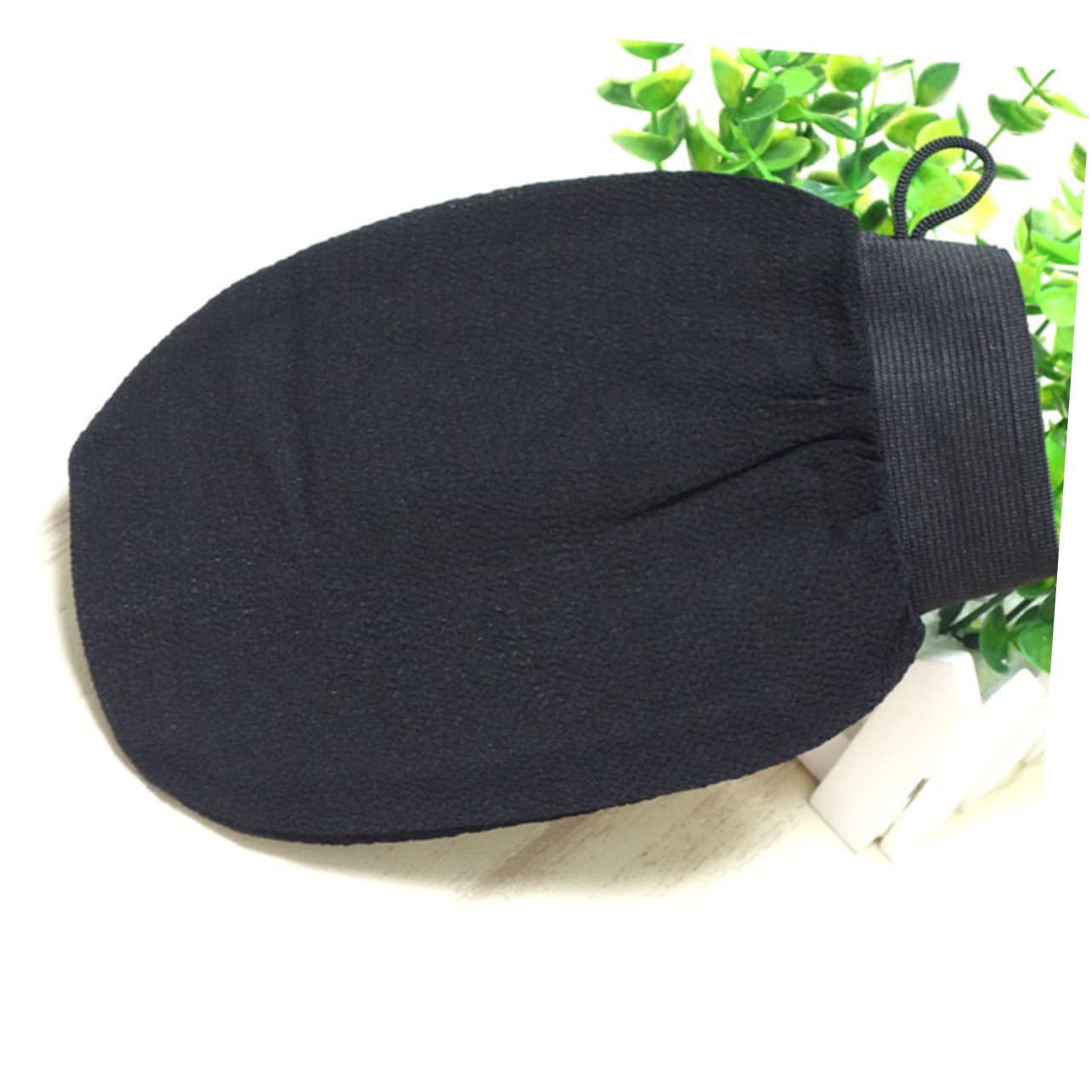 PartyKindom Bath Exfoliating Scrub Gloves for Men and Women Stretchy Dead Skin Remover Bath Shower Scrubber Machine Washable and Quick Drying Black Beauty and Personal Care PartyKindom