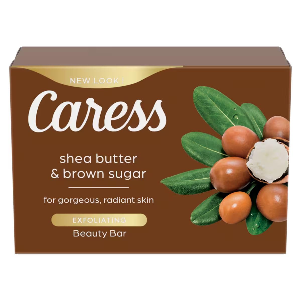 Caress Shea Butter & Brown Sugar Beauty Bar Soap, 8 Count Beauty & Personal Care Caress