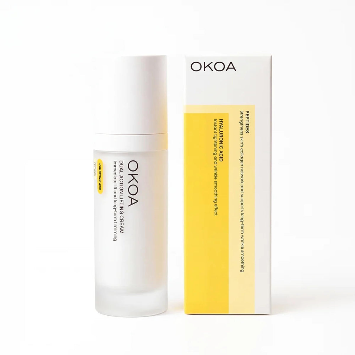 OKOA Dual Action Lifting Cream, Post-Moisturizer Firming Formula