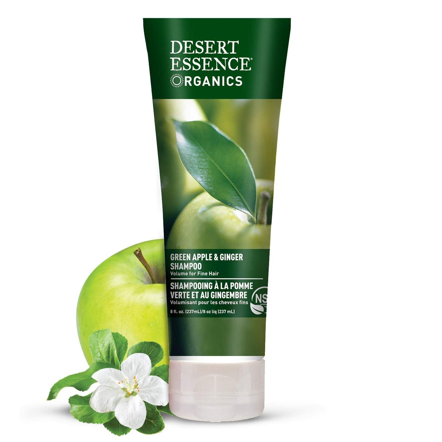 Desert Essence Green Apple & Ginger Shampoo & Conditioner Bundle - 8 Fl Ounce - Volume For Fine Hair - Natural - Deep Moisturizing - Antioxidants Beauty & Personal Care Desert Essence