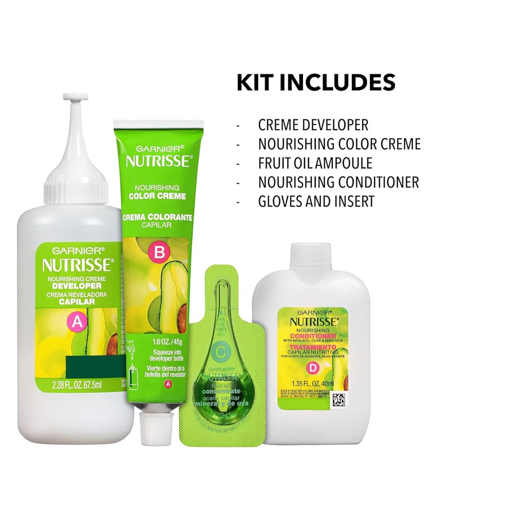 Garnier Nutrisse Nourishing Color Treatment with Fruit Oil Concentrates, Level 3 Permanent, Light Natural Blonde 90 (Pack of 3) Beauty & Personal Care Garnier Nutrisse