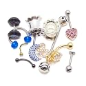 BodyJewelryOnline Randomly Picked Body Jewelry Pack [10 Pieces: Belly/Nose/Nipple/Tongue/Ear/Lip Rings], Mixed Styles/Designs Beauty & Personal Care BodyJewelryOnline