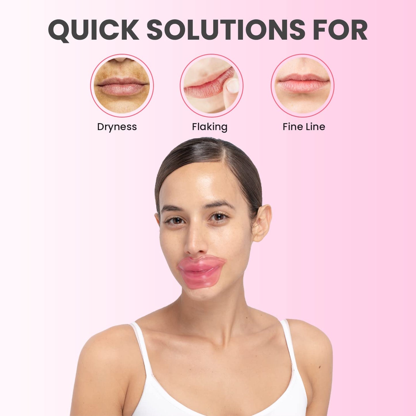 MISS SPA Lip Mask, Hydrate Boost Hydrogel Pink Lip Mask, Sooth Restore Lips, Lip Plumper, Moisturizing And Reducing Fine Lines, Anti-Aging Face Mask Beauty & Personal Care MISS SPA
