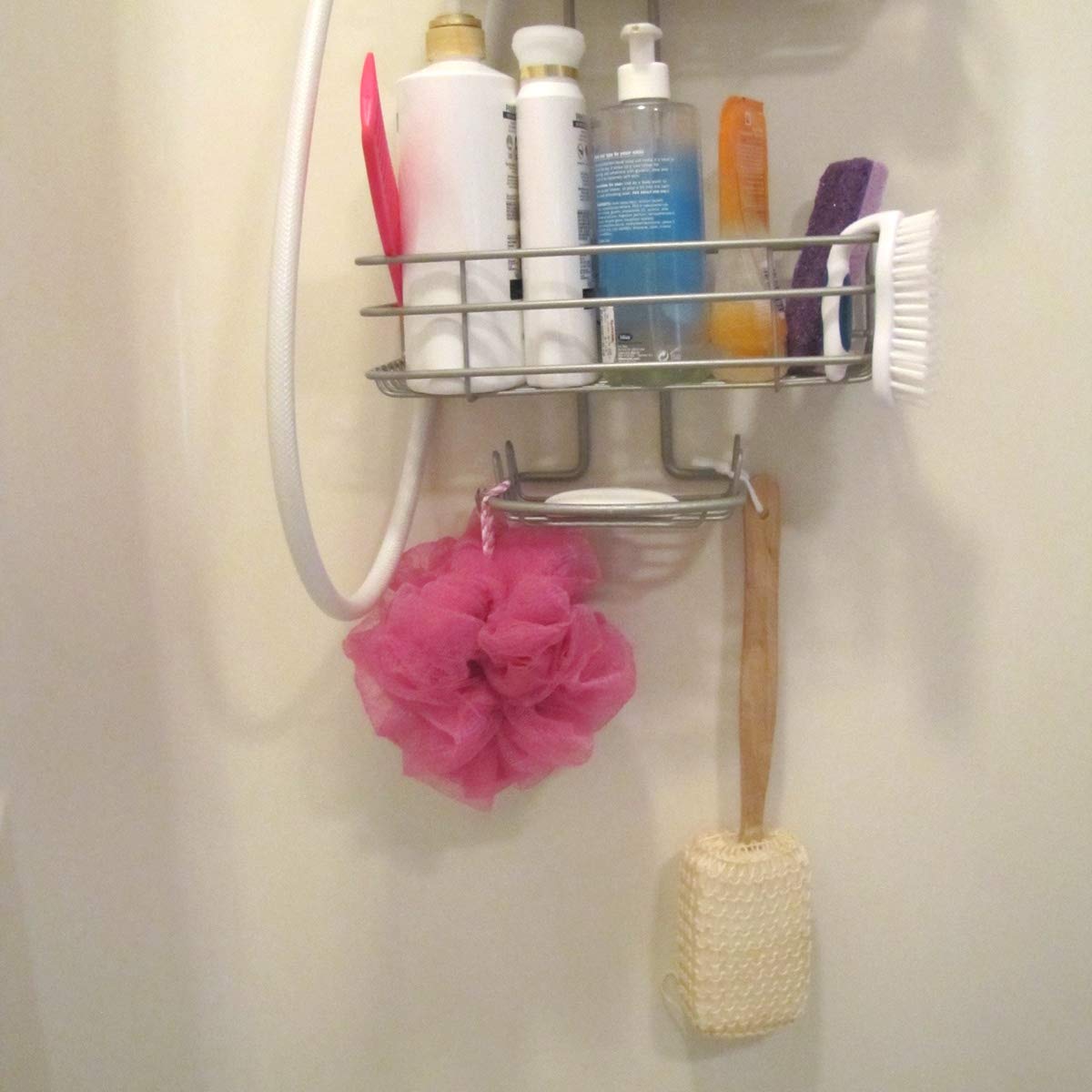 Treasure Gurus Wood Handle Stick Shower Loofah Exfoliating Bath Sponge Back Scrubber Body Washer Beauty and Personal Care TG,LLC