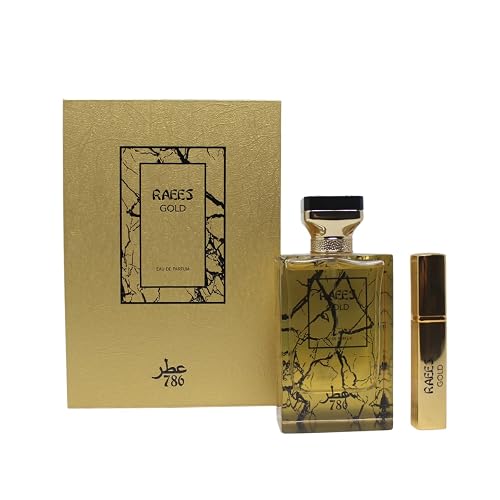 Jo Milano Raees Gold Eau De Parfum Spray | 3.4 oz (100ml) | Vanilla, Sweet, Honey, Fresh, Amber, Tobacco Scent | Long Lasting Fragrance for Men Beauty & Personal Care Jo Milano