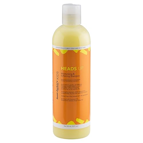 Aunt Jackie's Kids Heads Up Moisturizing and Hair Softening Shampoo for Naturally Curly, Coily and Wavy Hair, 12 oz Beauty & Personal Care Aunt Jackie's