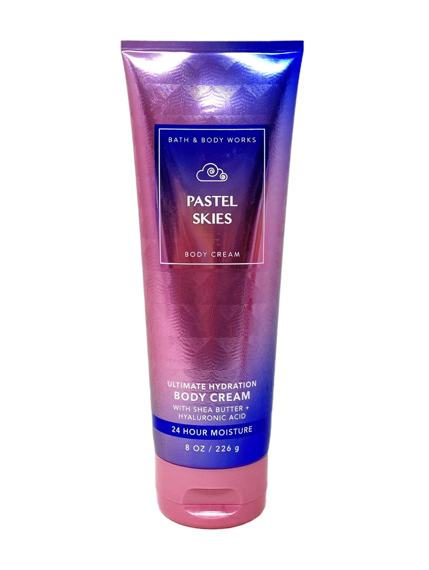 Bath & Body Works Pastel Skies 2 Piece Bundle - Body Cream and Shower Gel with a Himalayan Salts Springs Bar Soap - Full Size Beauty and Personal Care Bath & Body Works