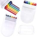 VARMDUKKE 2pcs Rainbow Face Body Paint Sticks, Water-Based Gay Pride Flag Face Paint Sticks, Reusable Festival Makeup Facial Marker Painting Tools Beauty & Personal Care VARMDUKKE