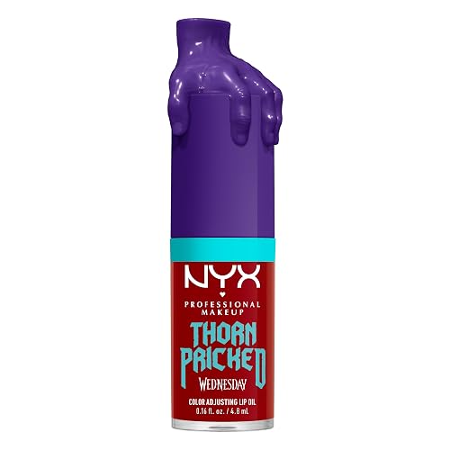 NYX PROFESSIONAL MAKEUP Wednesday Color-Shifting Lip Oil, Moisturizing, Tinted, and Non-Sticky Lip Gloss with up to 12HR Hydration - Thorn Pricked Beauty & Personal Care NYX PROFESSIONAL MAKEUP
