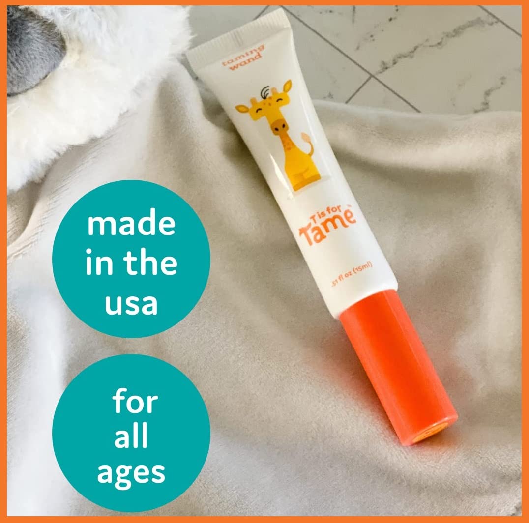 T is for Tame - Hair Taming Cream Wand for Flyaways, Frizz - Natural & Vegan Kids Hair Care Styling Wand - Slick Back Smoothing Hair Stick for Baby Beauty & Personal Care T is for Tame