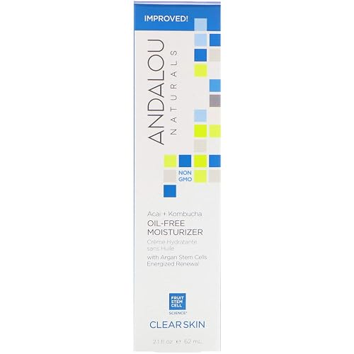 Andalou Naturals Acai and Kombucha Oil-Free Moisturizer, 2.1 Ounce, 4 units Beauty & Personal Care Andalou Naturals