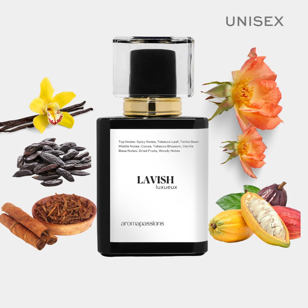 aromapassions LAVISH | Inspired by TF TBACO VANILLE | Pheromone Perfume Cologne for Men and Women | Extrait De Parfum | Long Lasting Dupe Clone Beauty & Personal Care aromapassions