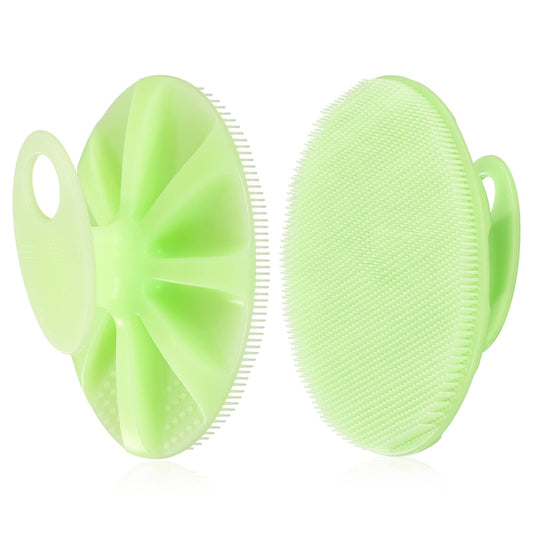 INNERNEED Food-Grade Soft Silicone Body Cleansing Brush Shower Scrubber, Gentle Exfoliating and Massage for All Kinds of Skin (Green) Beauty & Personal Care INNERNEED