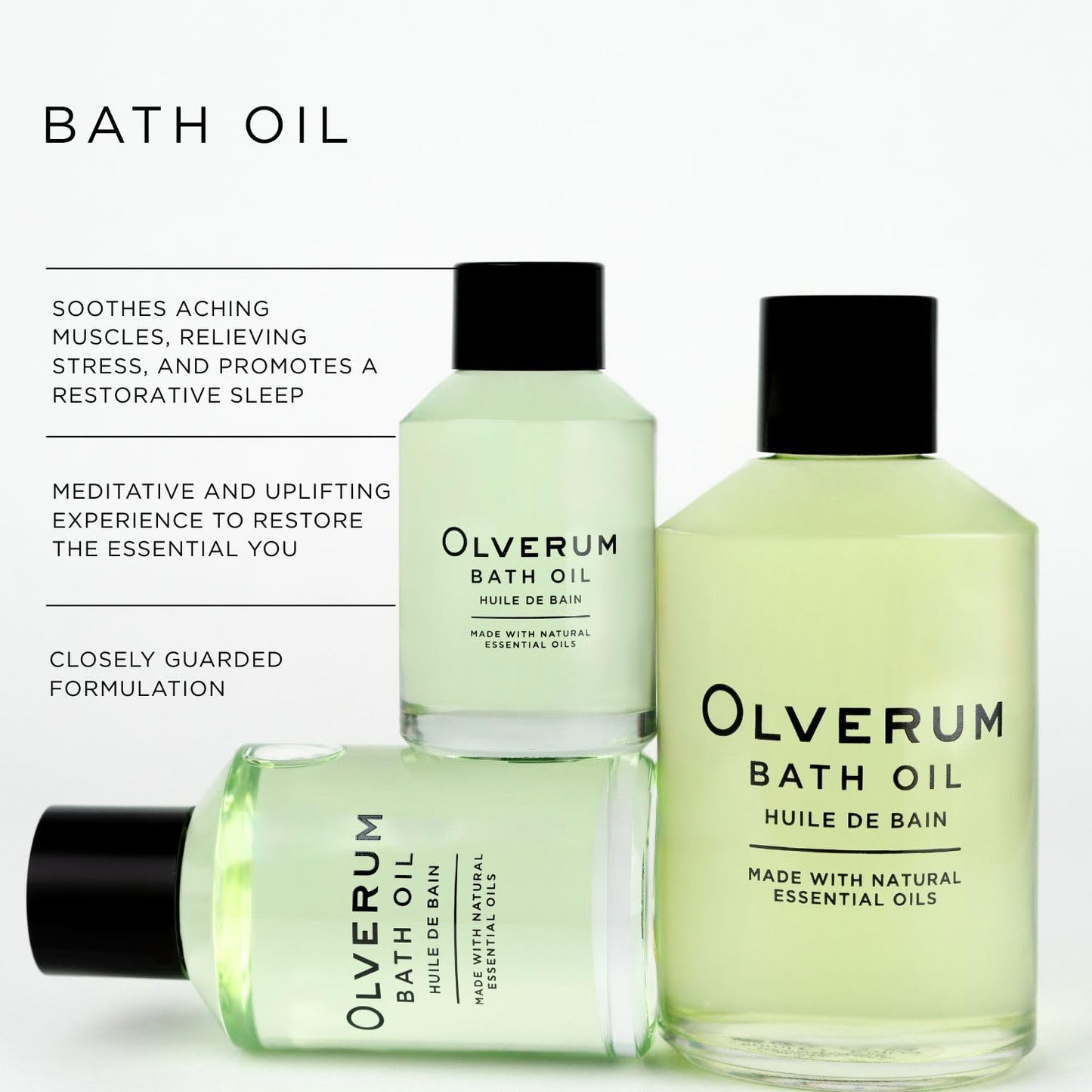 OLVERUM - Natural Bath Oil - Vegan, Cruelty-Free, Revitalizing Clean Beauty Bath Oil (4.25 fl oz - 125 ml) Beauty and Personal Care OLVERUM