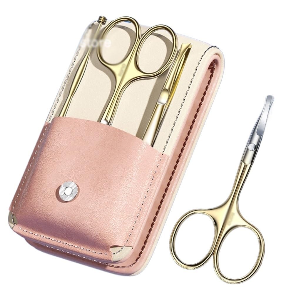DUYHBAWRS Eyebrow Trimming Tool Oblique Eyebrow Clip Nose Hair Clipping Ear Spoon 3 in 1 Set Stainless Steel Makeup Tools Beauty and Personal Care DUYHBAWRS