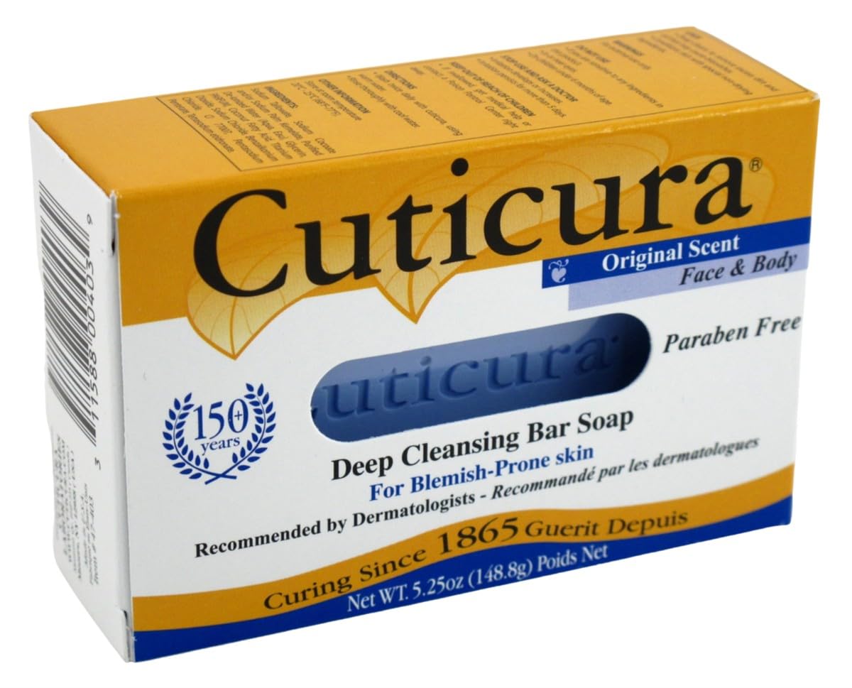 Cuticura Deep Cleansing Bar Soap Original 5.25 Ounce (Pack of 3) Beauty & Personal Care Cuticura