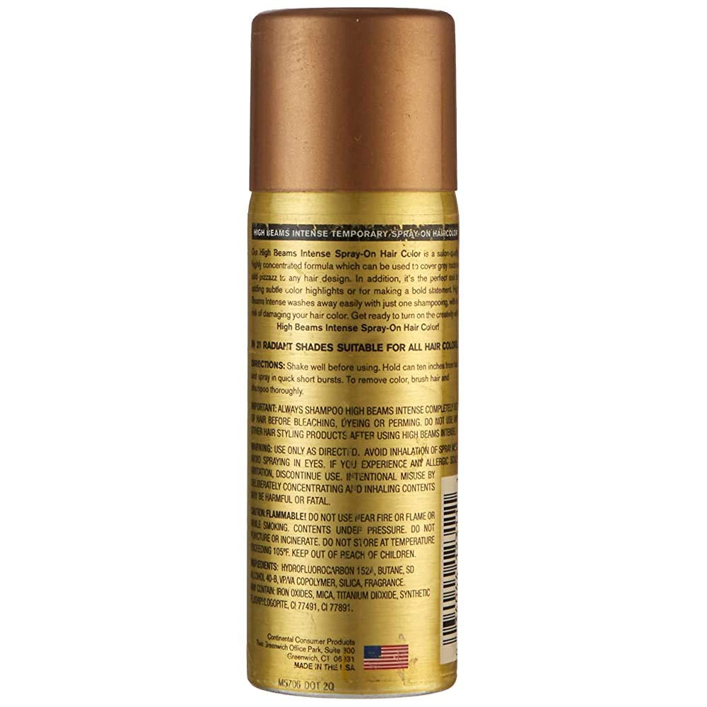 High Beams Intense Temporary Spray On Hair Color, Honey Blonde, 2.7 Oz. Beauty & Personal Care High Beams