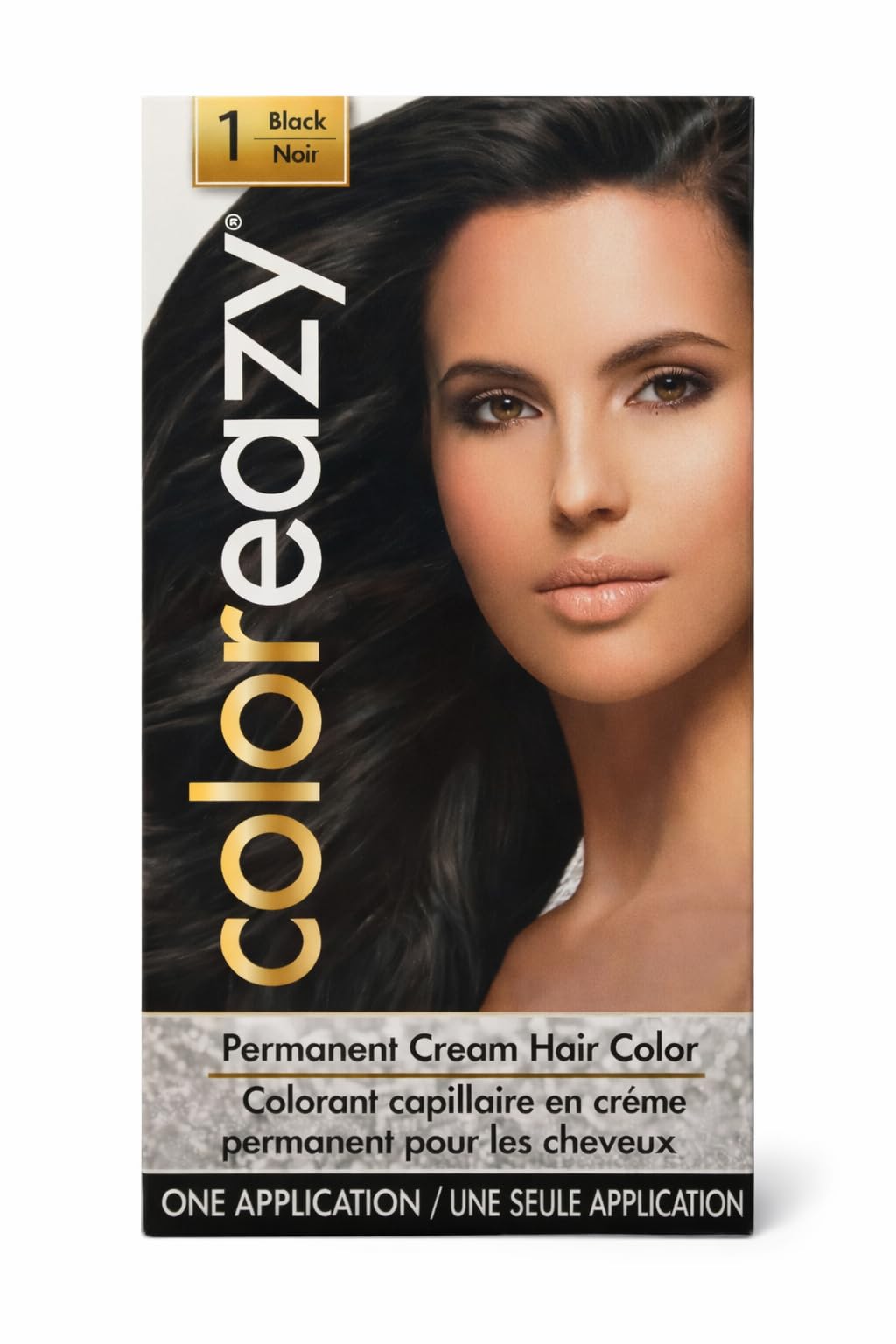 ColorEazy Permanent Cream Hair Color 1 Black - 3.47 oz,(De La Ritz) Beauty & Personal Care Vitaminerals