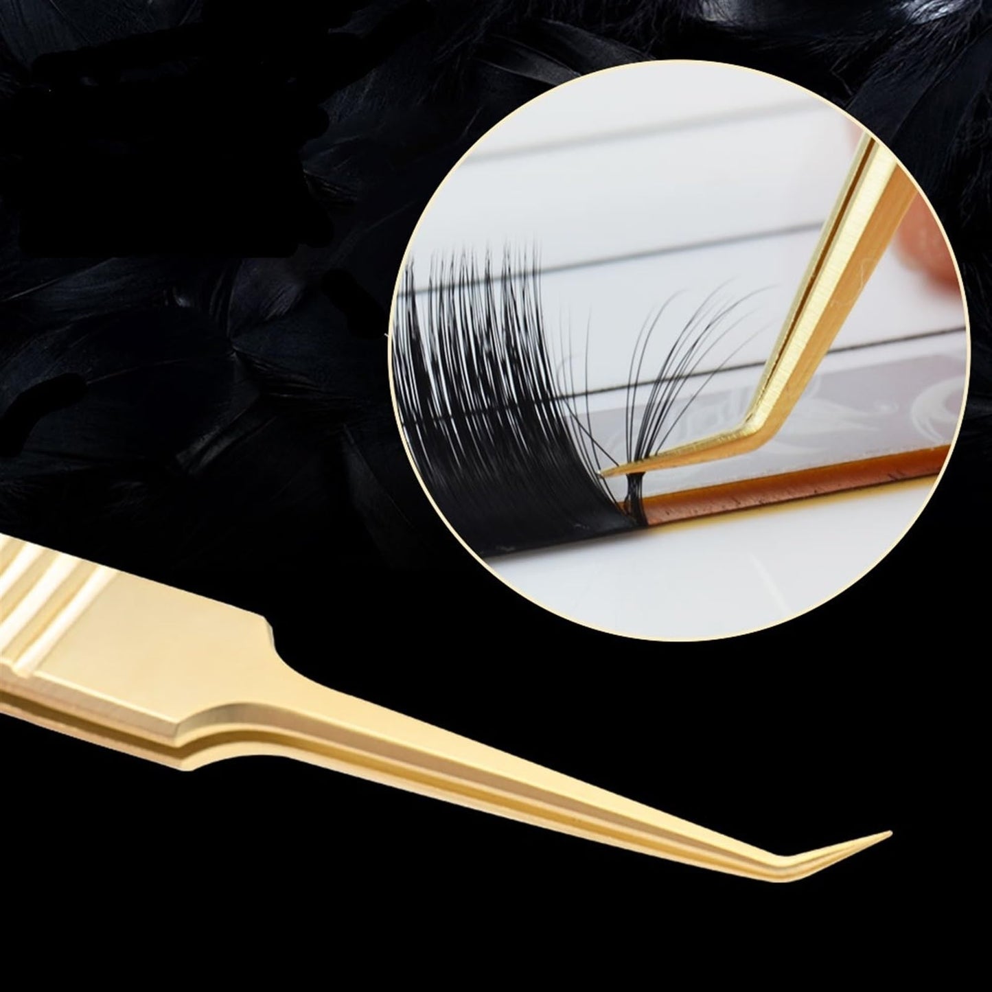 MENGKK Tweezers Advanced Cosmetic Tweezers Eyelash Extension False Eyelashes Tweezers Eyelash Tool Beauty and Personal Care MENGKK