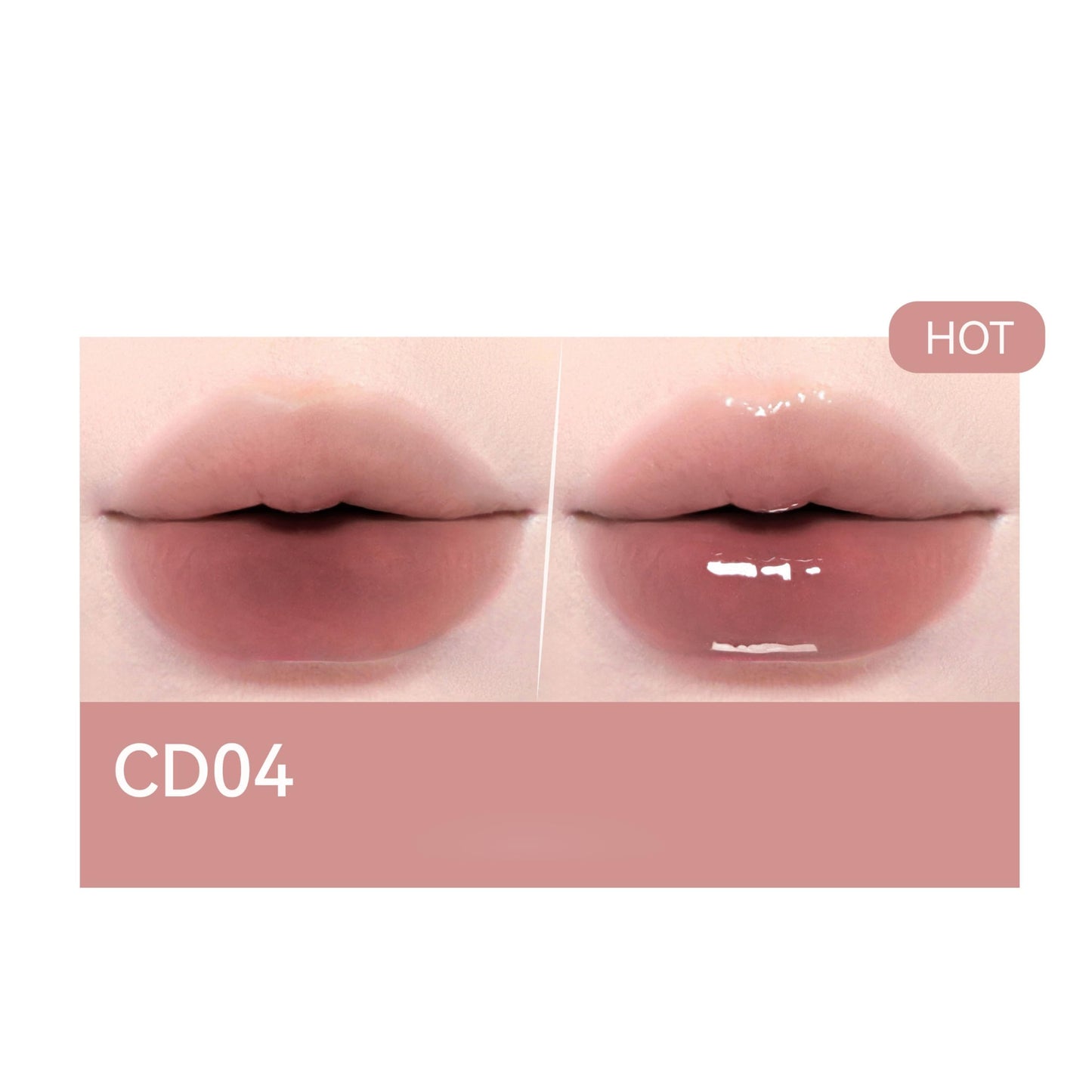 ChongTai 1 PC New AZTK Double Ends Lip Mud + Lip Gloss, Matte Velvet Thin Cream Lipstick With Glossy Jelly Effect Lip Color (CD04) Beauty & Personal Care ChongTai