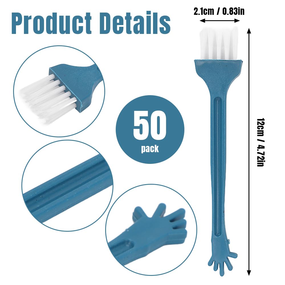 50Pack Disposable Mini Cleaning Brushes with Nylon Bristles and PP Handles for Razor, Cups, Feeding Bottles, Window Gaps, Corners, and Phones Beauty and Personal Care BORDSTRACT
