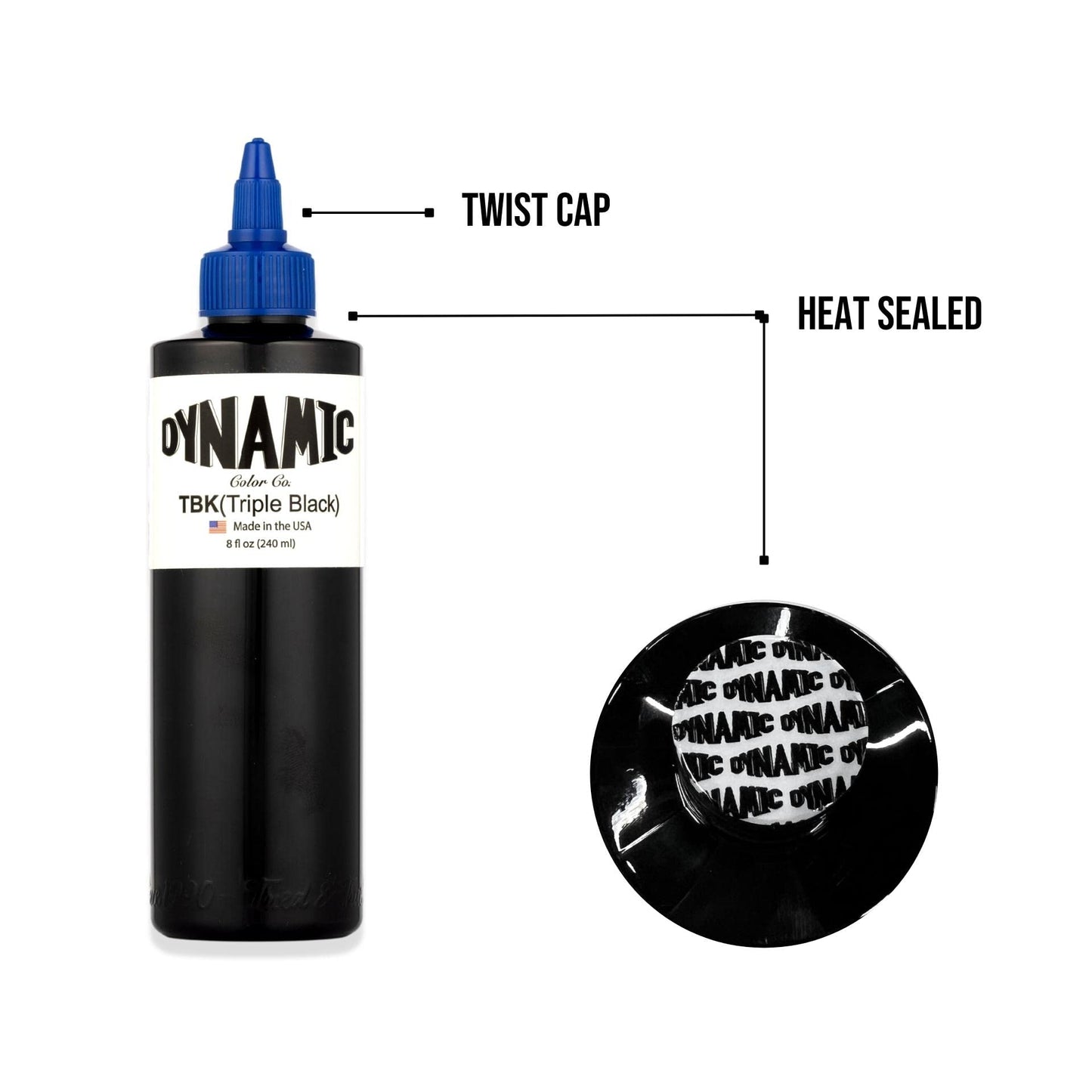 Dynamic Color Co Triple Black Ink Bottle 8oz Beauty and Personal Care Dynamic Color Co