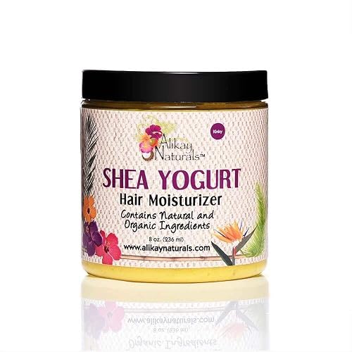 Alikay Naturals Shea Yogurt Hair Moisturizer Natural Raw Shea Butter, Argan & Coconut Oil 8 Ounce Beauty & Personal Care Alikay Naturals