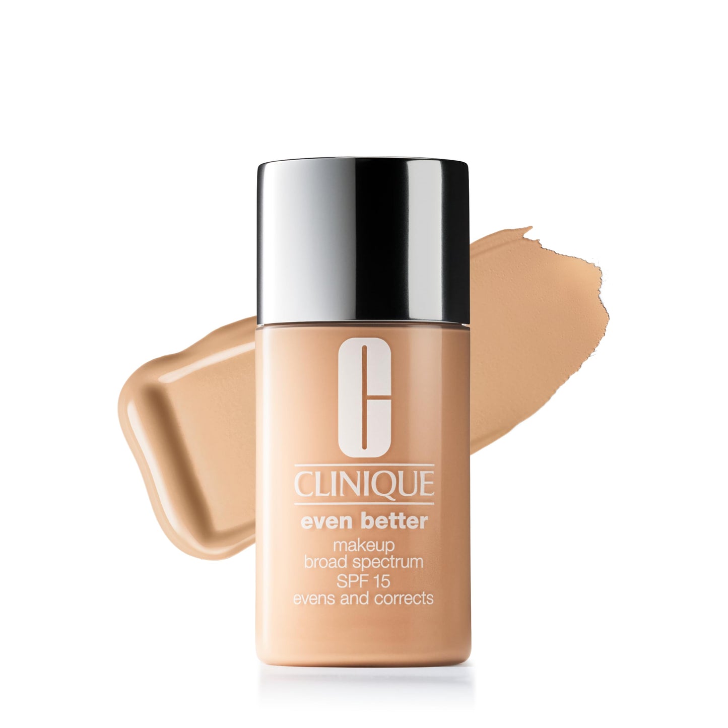 Clinique Even Better Makeup Liquid Foundation SPF 15 with Vitamin C for Dry + Oily Combination Skin Types | Medium Coverage + Natural Finish | Evens Beauty & Personal Care Clinique