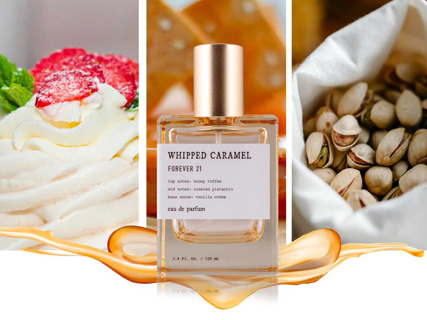 Whipped Caramel Eau de Parfum, 3.4 fl. oz., by Forever 21 Beauty & Personal Care Forever 21