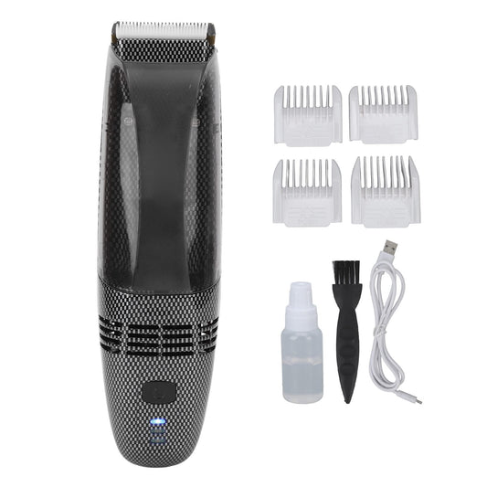 EVGATSAUTO Professional Electric Hair Clipper for Men, Cordless Hair Trimmer with Automatic Suction & Built-in Storage Compartment - Quiet, Ergonomic Beauty and Personal Care EVGATSAUTO