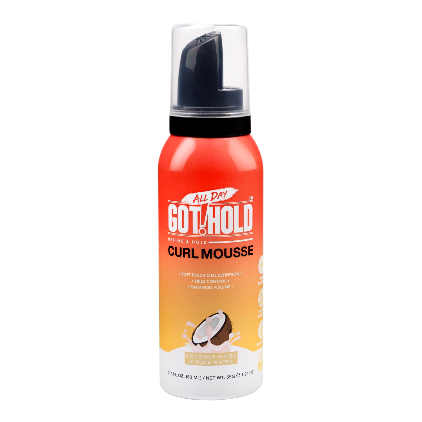 ALL DAY GOT HOLD Hait styling Curl Mousse 2.7fl.oz/80ml Beauty & Personal Care ALL DAY GOT HOLD