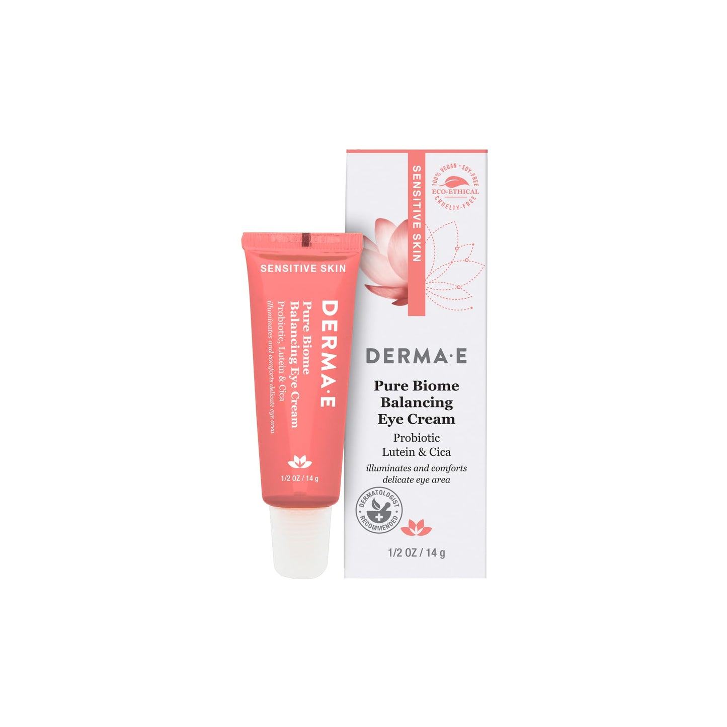 Derma E Pure Biome Balancing Eye Cream for Women - 0.5 oz Cream Beauty & Personal Care Derma E