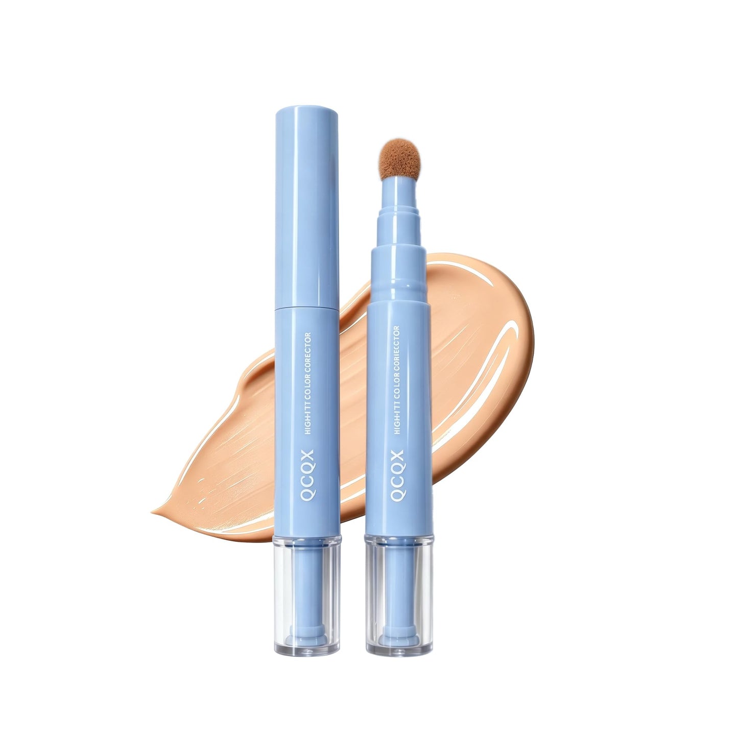 QCQX Dual-effect Concealer Pen & Foundation Eye Concealer - 24-Hour Long-LastingFull Coverage Matte Finish.Healthy Skin Glow Perfector Concealer Pen Beauty & Personal Care QCQX