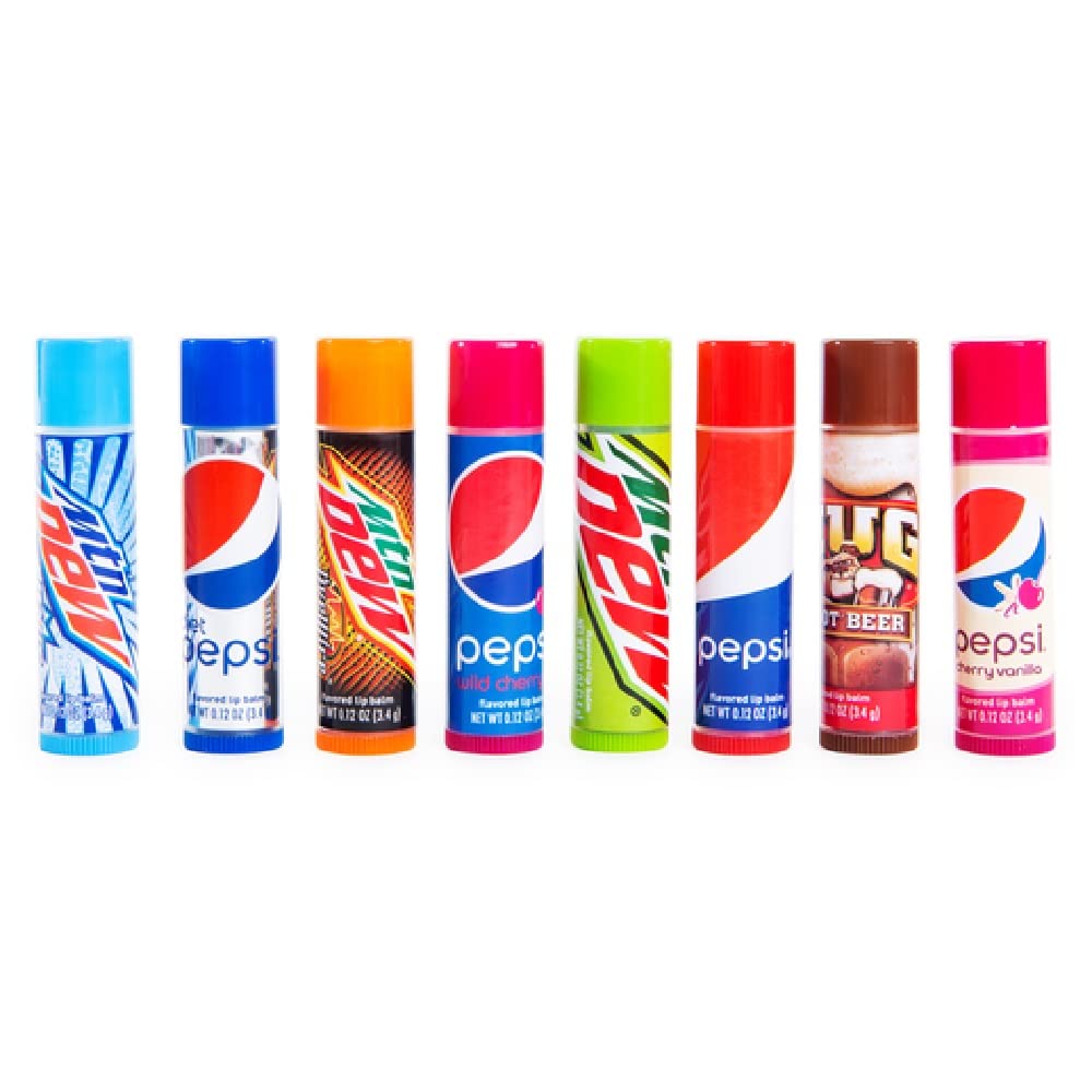 Taste Beauty Soda by Pepsi 8 Tube Variety Pack Flavored Lip Balm Beauty and Personal Care Taste Beauty