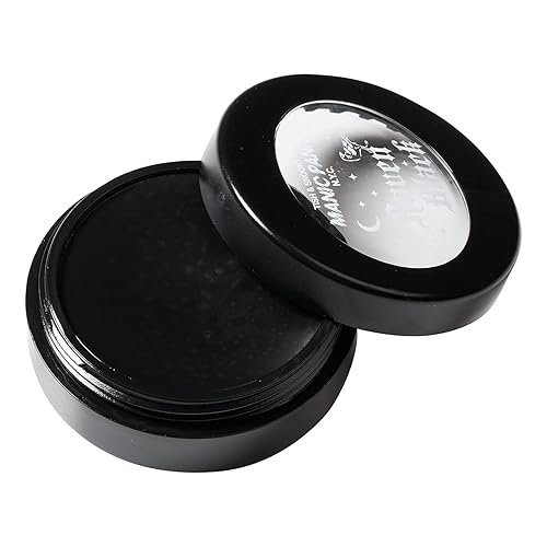 MANIC PANIC Raven Black Face Paint - Black Makeup for Face, Eyes & Body - High Pigment Body Paint with Matte Finish - Halloween, Cosplay & Stage Beauty & Personal Care MANIC PANIC