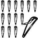 30 Pcs Snap Hair Clips, 3.1 Inch Big Size Barrettes Women No Slip Metal Snap Hair Clips Large Hair Pins(Black) Beauty & Personal Care yuntop