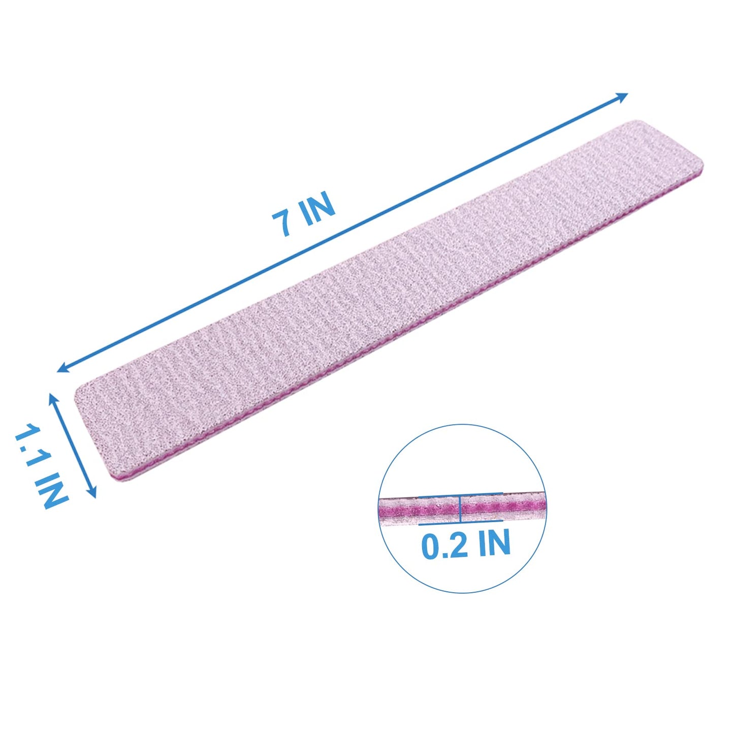80/80 Grit Nail Files, Emery Boards Nail File for Acrylic and Gel Nails, Coarse Nail File Double Sided 80 Grits Emory Professional Filers Reusable Beauty and Personal Care GigaGround