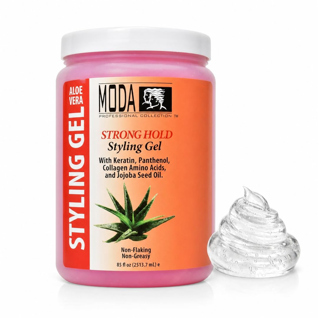 MODA Styling Gel - Flake-Free, All-Day Hold Hair Repair Treatment | Keratin, Collagen, Panthenol, Vitamin E & Glycerin | Alcohol-Free, Sulfate-Free Beauty & Personal Care MODA