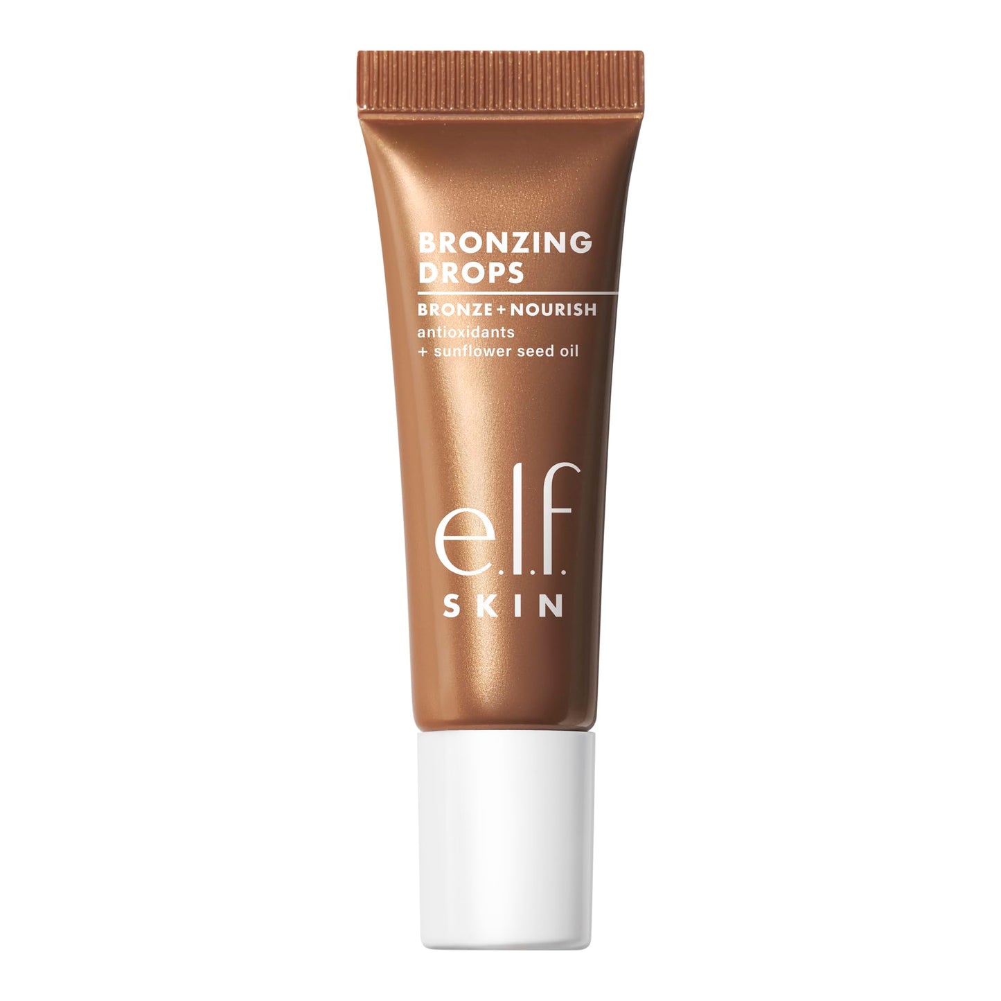 e.l.f. SKIN Bronzing Drops Mini, Liquid Bronzer For Face & Skin, Creates A Sun-Kissed Glow, Infused With Vitamin E, Vegan , Pure Gold Beauty & Personal Care e.l.f.