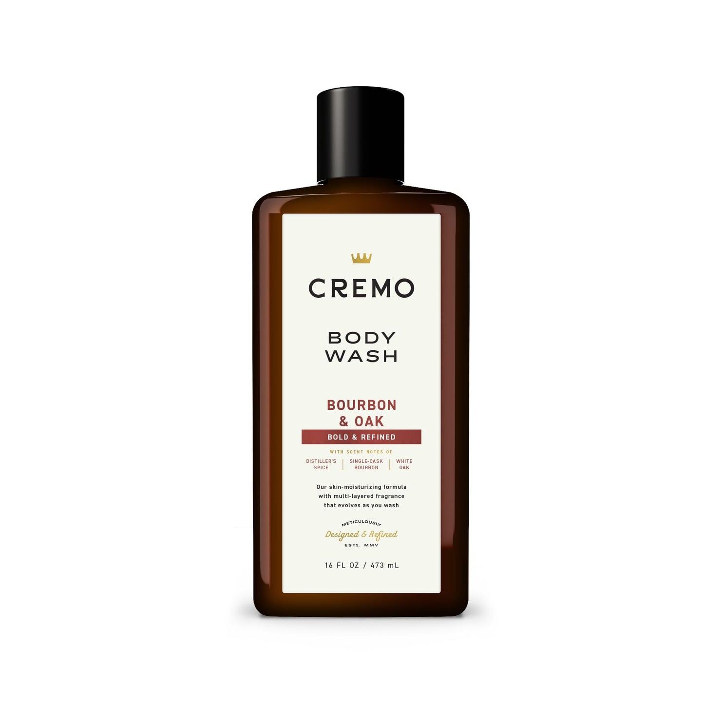 Cremo Body Wash for Men, Rich-Lathering Bourbon & Oak,16 Fl Oz Beauty & Personal Care Cremo