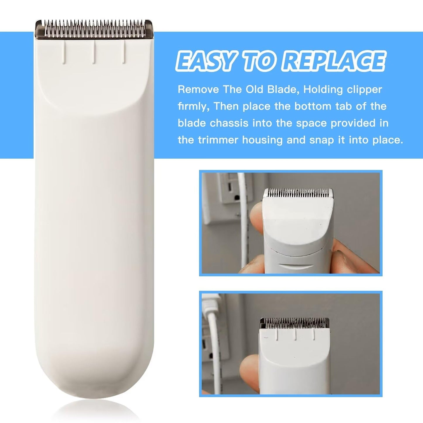 Gxcdizx New Upgraded 2Pcs Replacement Clipper Blade for Wahl Peanut Clipper Trimmer 8685, 8655, 8663, 8685-1701 Beauty and Personal Care Gxcdizx