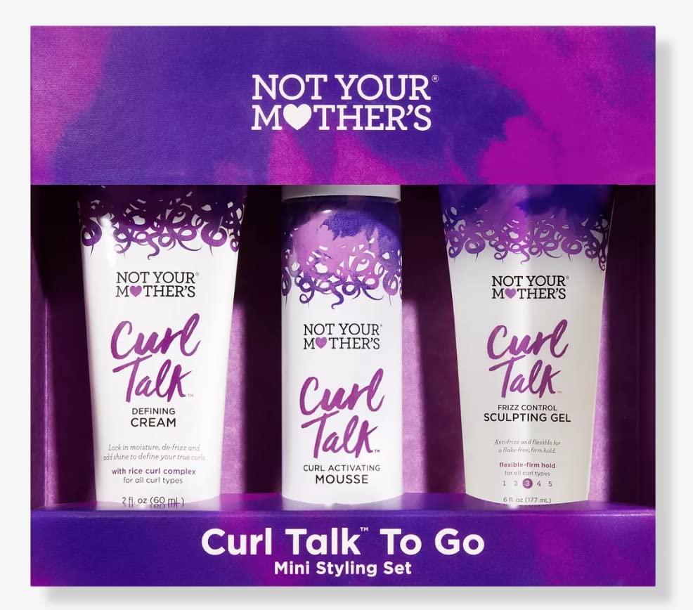 Not Your Mother's Not Your Mothers Curl Talk To Go Mini Styling SET. Defining Cream And Curl Activating Mousse. Beauty & Personal Care Not Your Mother's