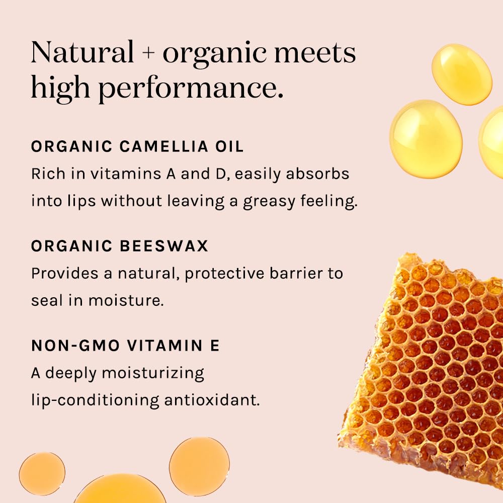 Kari Gran Lip Whip - Moisturizing Lip Balm with Organic Oils - Clear Glossy Sheen + Peppermint - Rich Buttery Texture, Hydrates & Protects - Non-GMO Beauty and Personal Care Kari Gran