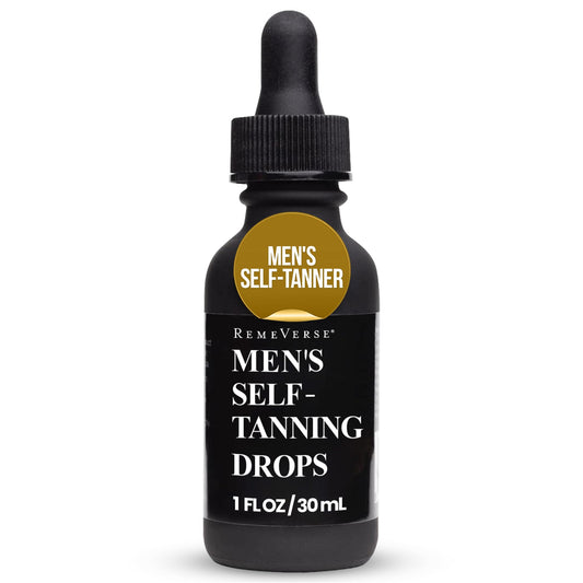 RemeVerse Men’s Self-Tanning Drops - Achieve Natural-Looking Even Skin Tone with Customizable Sunless Tanner for Men - Post-Shave Skin Protection Beauty & Personal Care RemeVerse