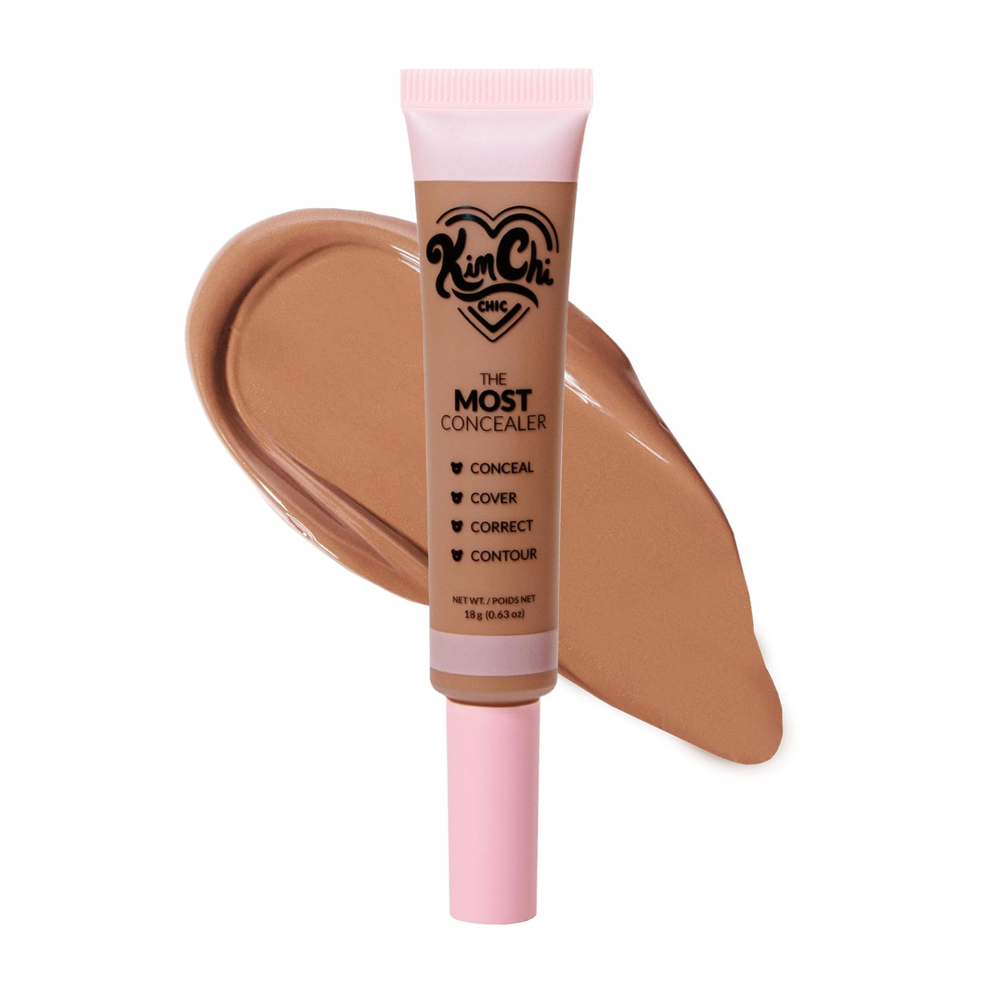 KimChiChic Beauty The Most Concealer | Full Coverage Water Resistant Multi-Use Concealer | Conceal, Correct, Contour & Highlight | Matte Satin Hybrid Beauty & Personal Care Kimchi Chic