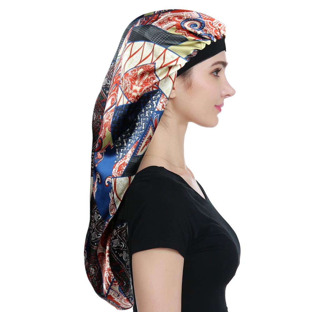 Alnorm Sleep Bonnets for Curly Hair Braids Black Women Beauty and Personal Care Alnorm