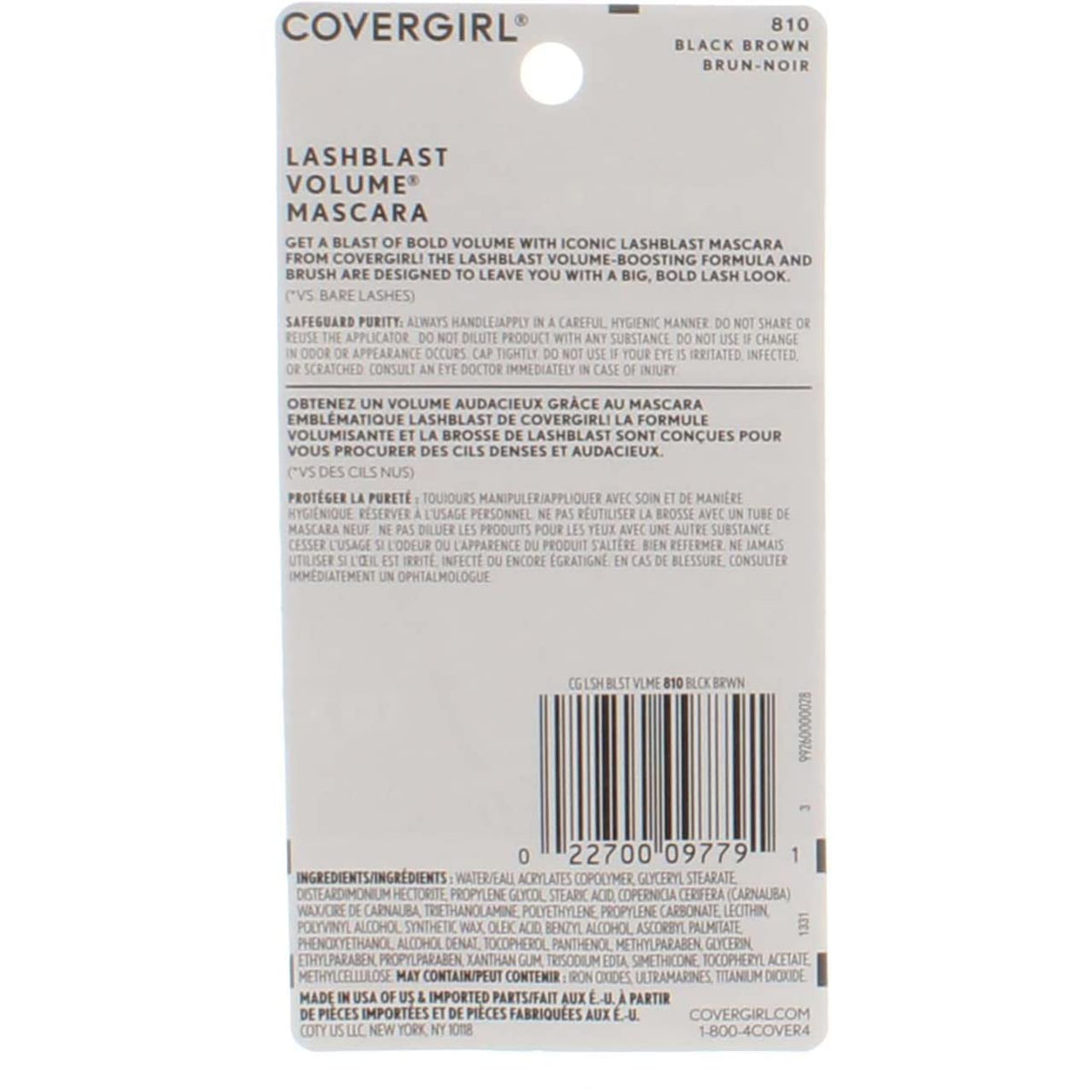 CoverGirl Lashblast Mascara - Black/Brown (810) - 2 pk